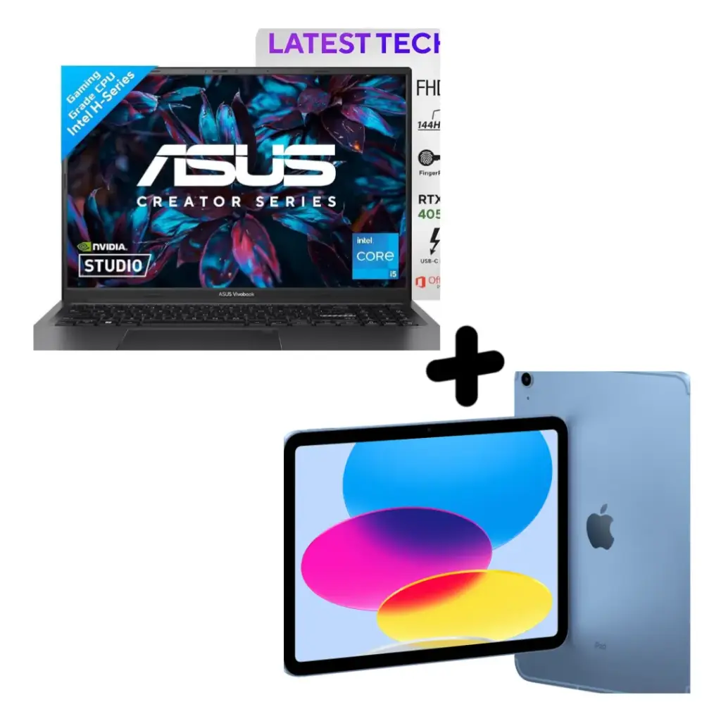 ASUS Laptop + iPad 