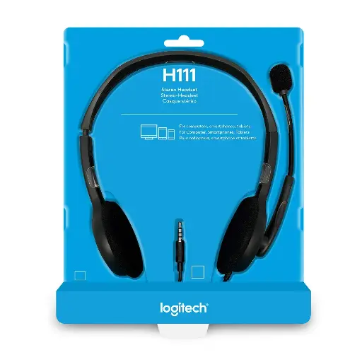 Logitech H111 Wired On Ear Headphones